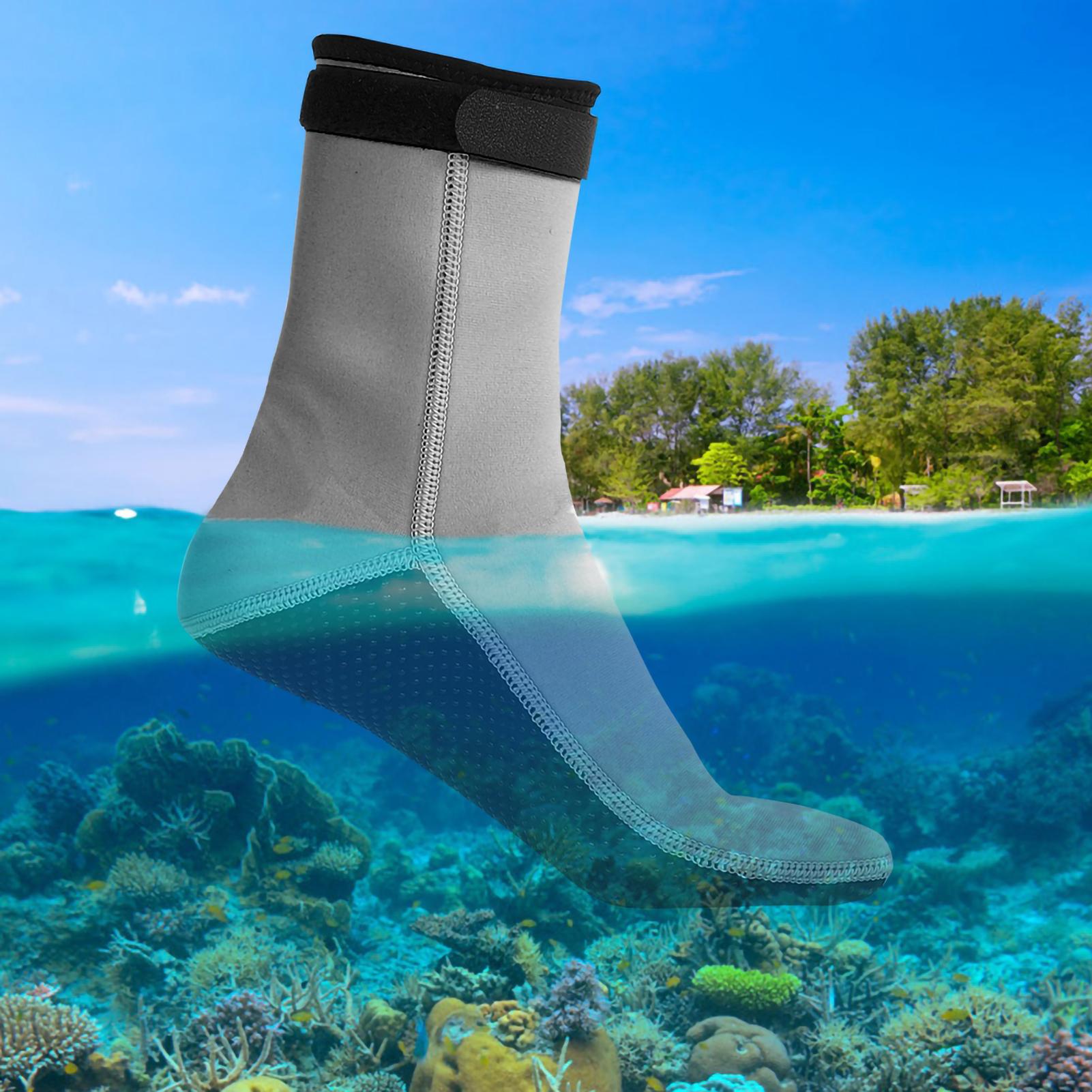 Snorkelsokken Anti-slip Anti-koud voor Zwemmen Duiken 3 mm Dikte(Zwart XL)