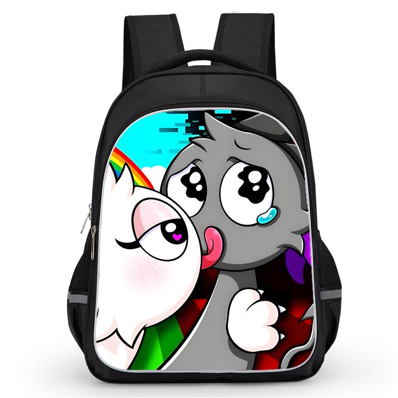 Rhythm Box Sprunki Hra Anime Batoh Studentský Školní Taška Počítačová Taška