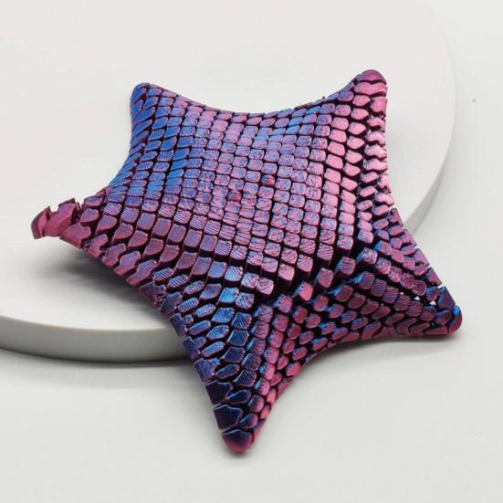 3D Printed Articulating Starfish Toy Anxiety Stress Relief Flexible Starfish Fidget Toy Home Office Desktop Decoration Ornament