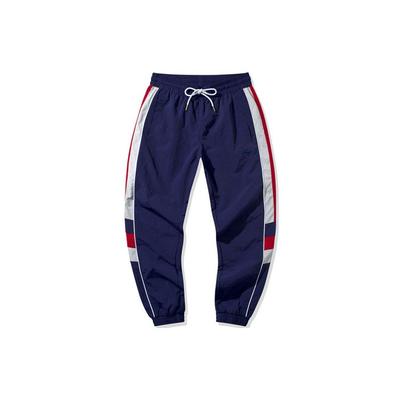 Спортивные брюки Li Ning Color Block с манжетами, мужские, синие, AYKQ045-1