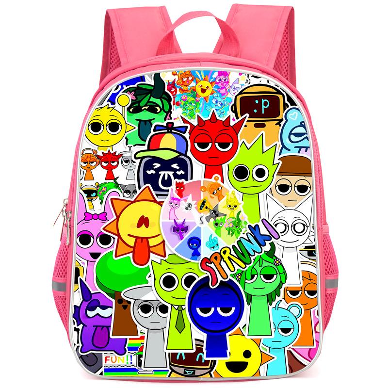 Rhythm Box Sprunki Hra Anime Batoh Studentský Školní Taška Počítačová Taška