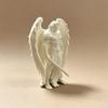 3D-gedruckte geflügelte männliche Engelsstatue Weiße Engelsfigur Stabile Basis Engelskrieger-Skulptur für Zuhause Büro Schreibtisch Regal Dekoration Geschenk Ornament