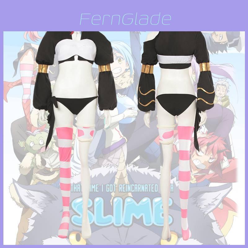 Slime Reincarnation Cosplay Costume Destroy Demon Milim Nava Dress Anime Game Role Play