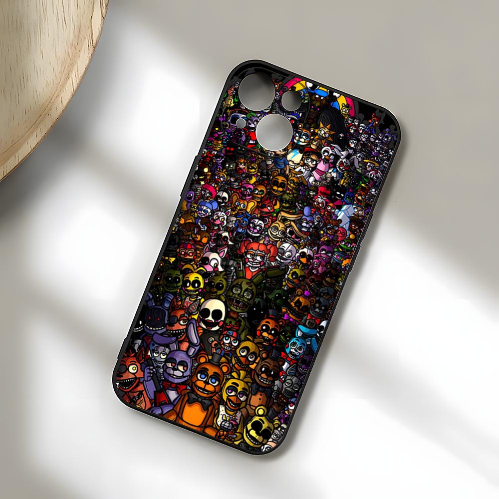 Five Nights At Freddys Game Phone Case For IPhone 17 Pro Max 15 Pro 16 14 Plus 12 13 Mini 11 Pro Shockproof Soft Cover