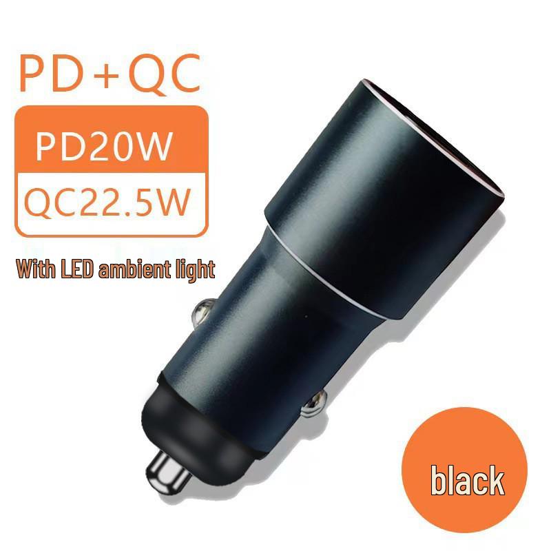 

Сверхбыстрое автомобильное зарядное устройство из сплава и молоток безопасности для Apple и Android Includes Color Box