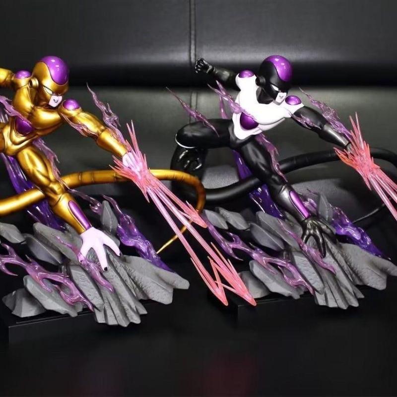 Frieza Figure Gold Freezer Anime Figures Black Frieza GK Figurine PVC Statue Model Doll Collectible Toy Gifts