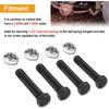 4 Pack 9/16"-18 X 3" Long Trailer Leaf Spring Shackle Bolts W/Lock Nuts, Fit For 1-3/4” Wide Leaf Spring & Double Eye Leaf Springs, For 2,000Lb And