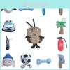 Chaveiro de Pelúcia Criativo Com Designs Únicos Incluindo Taco de Beisebol Espada e Lâmpada