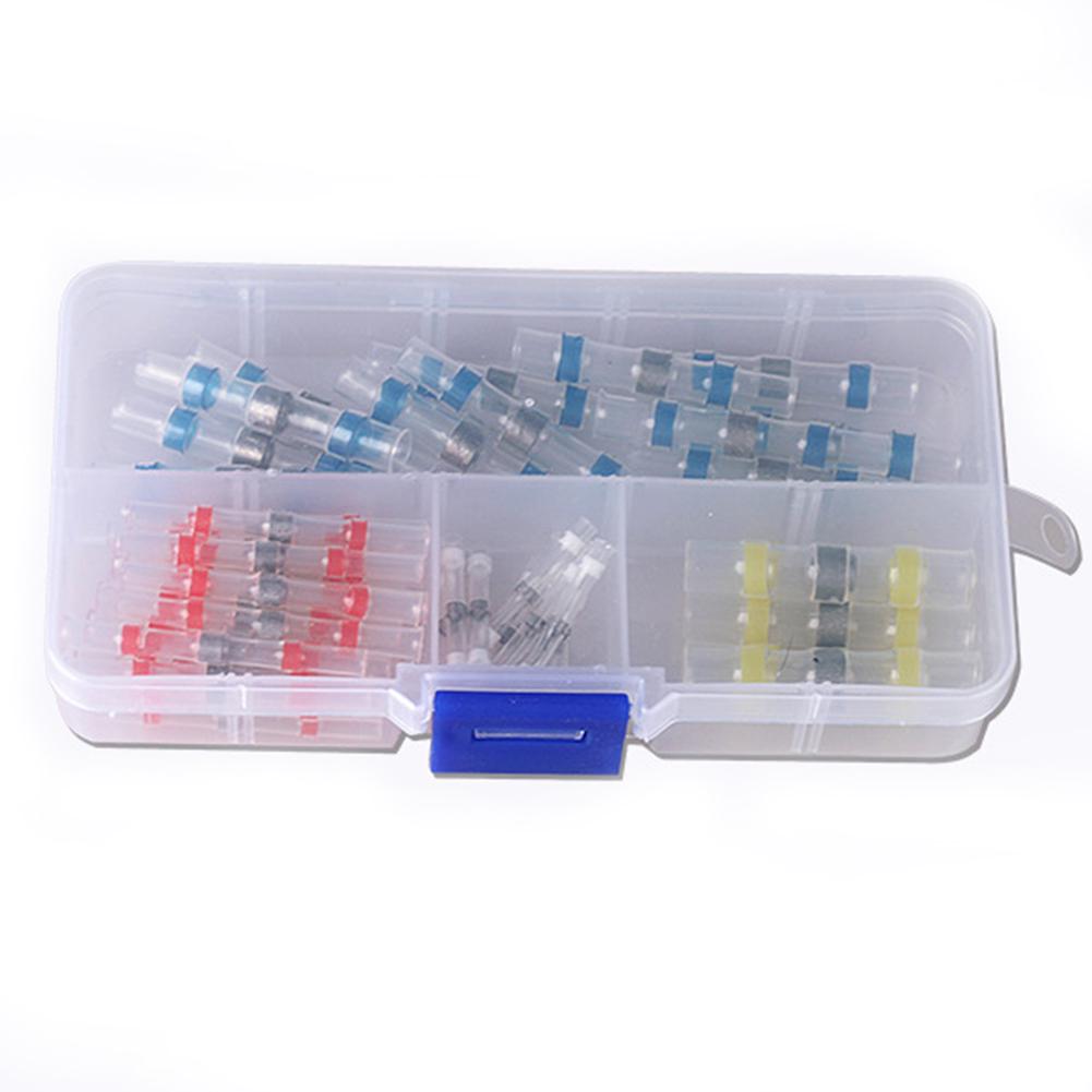 50X Solder Weld ring heat shrink shrinkable Wire terminals BUTT Waterproof 26-10