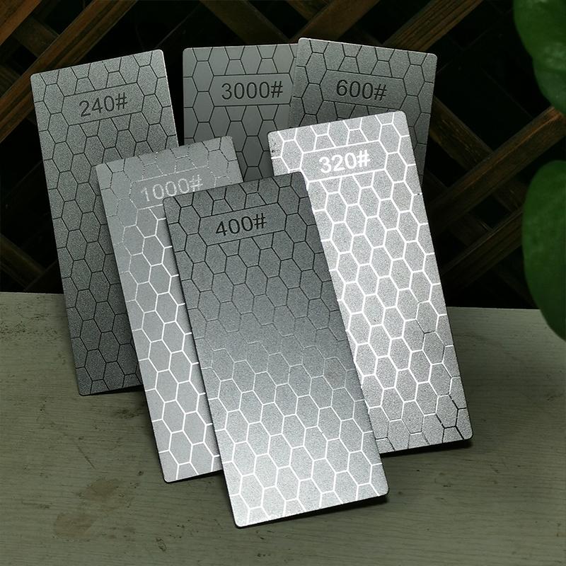 New 240-3000# Professional Diamond Knife Sharpener Sharpening Stone plate Kitchen chef Knife whetstone honeycomb pattern