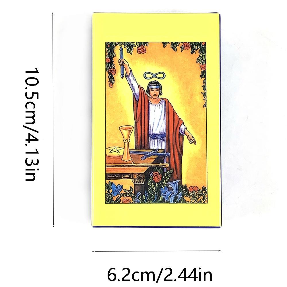 Classic Tarot Cards in Spanish English Version Board Game Divination Meditation Deck For Beginners 78PCS Tarot Cards Game