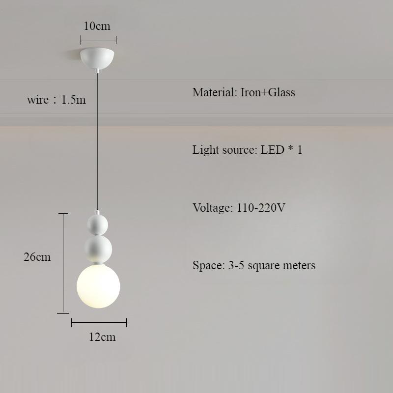

Современный минималистский подвесной светильник для ресторана, бара, кабинета, скандинавского стиля, креативный светильник Macaron, минималистский светильник для спальни, прикроватный светодиодный подвесной светильник tri colored light белый