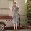 Lipbbam Creora Derosi Cara 3 4 Sleeve Long Wrap Dress Ldm11dp01