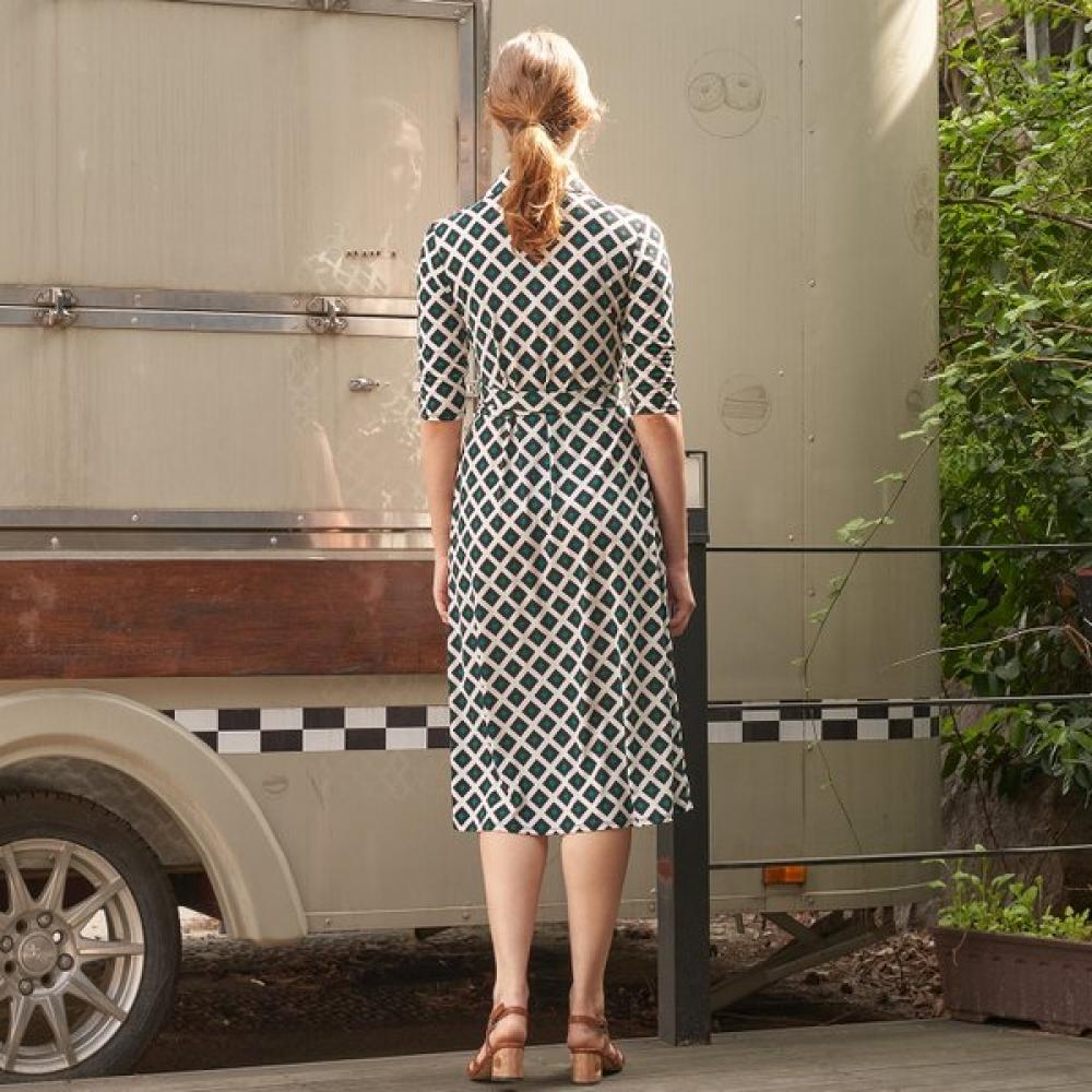 Lipbbam Creora Derosi Cara 3 4 Sleeve Long Wrap Dress Ldm11dp01