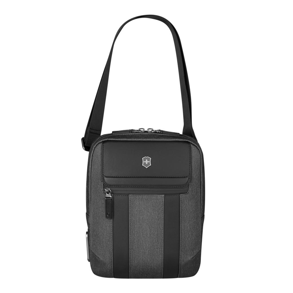 Victorinox Architecture Urban2 Crossbody Bag with Tablet Shoulder Antibacterial Gray 10-inch Pocket, Bag, Material, Compartment, Multi-Tool Handle,