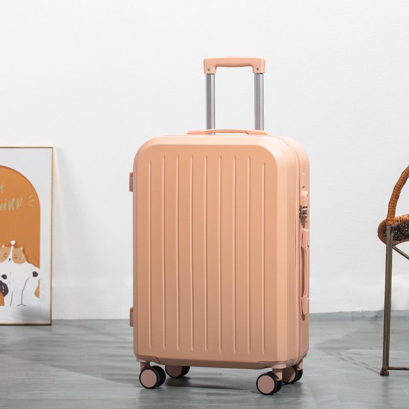 

Высококачественный чемодан на колесах: Дорожный чемодан большой вместимости с двухслойной молнией для студентов и мужчин и женщин 28 inches