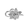 Kristallperlen Blumen Broschen Pins Mode Strassstein Blumige Brosche für Party Tanz Hochzeitsbankett für Elegante Frauen Mädchen