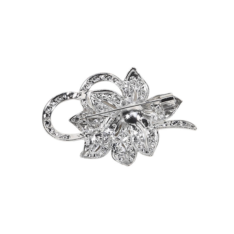 Kristallperlen Blumen Broschen Pins Mode Strassstein Blumige Brosche für Party Tanz Hochzeitsbankett für Elegante Frauen Mädchen