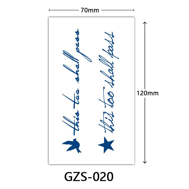 Juice Herbal Tattoo Sticker, Finger Sticker, Juice Semi-Permanent Tattoo Sticker, Sweat-Proof Tattoo