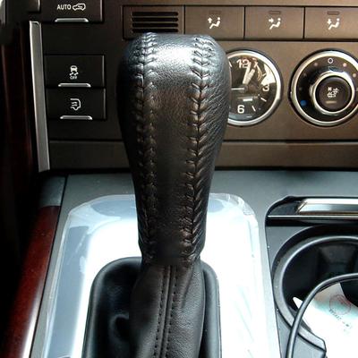 New Real Leather Gear Shift Knob Cover For Range Rover 2005 2006 2007 2008 2009 2010 2011 2012 Gear Ball Protector