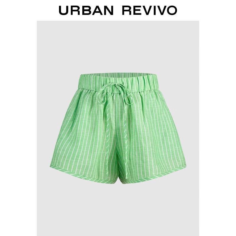 UR Women s Casual Striped Drawstring Loose Shorts L(XL-XXL)
