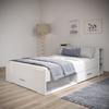 DEMEYERE Oxygène Lit adulte contemporain blanc mat - l 140 x L 190 cm