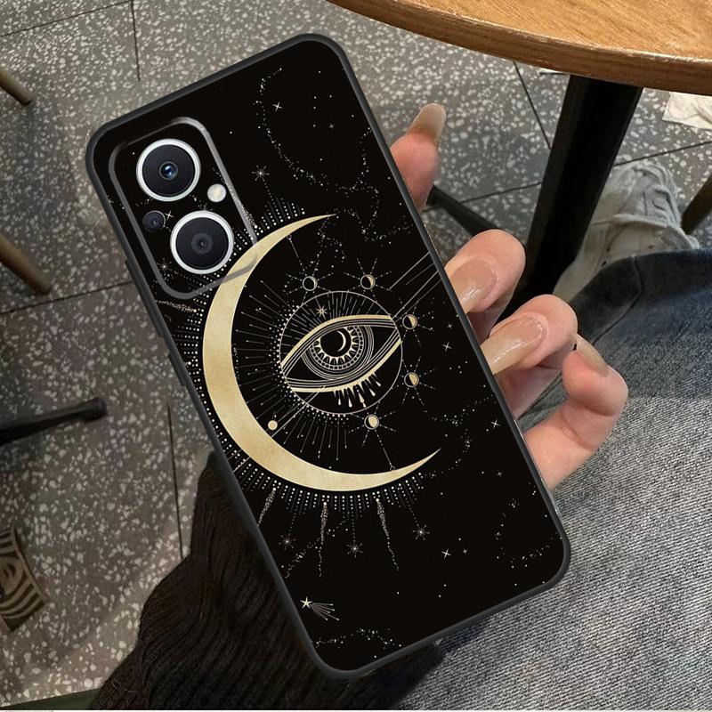 Fortune Telling Moon Stars Hands Art For OPPO Reno 10 11 12 13 14 Pro 7 8 Lite 8T 11F 12F 13F 14F OPPO Find X8 X9 X5 X6 Pro Case