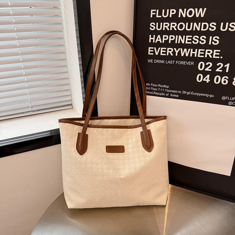 2025bega new houndstooth large-capacity tote bag women's commuter bag shoulder bag