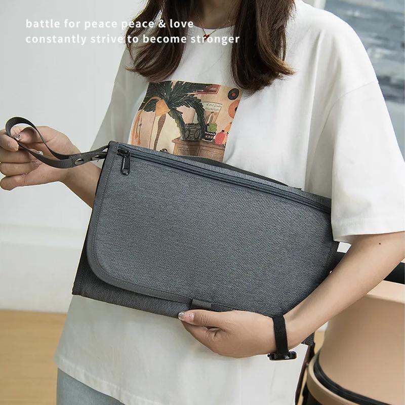 Portable Diaper Changing Pad Portable Baby Changing Pad with Pockets Waterproof Travel Diaper Changing Station Kit Baby Gifts