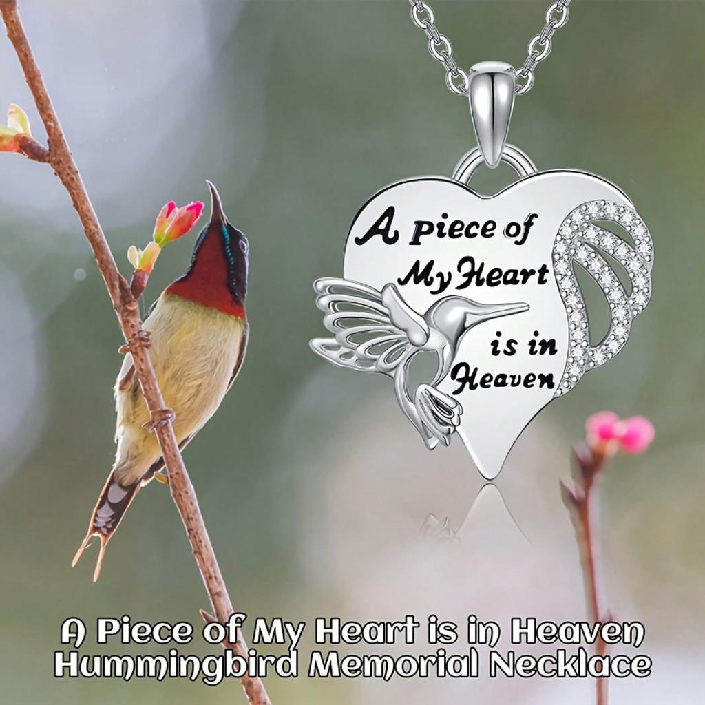 Fashion Exquisite Elegant Hummingbird Pendant Necklace Men Women Personalized Ornament Thanksgiving Christmas Birthday Gift Commemorative Gift
