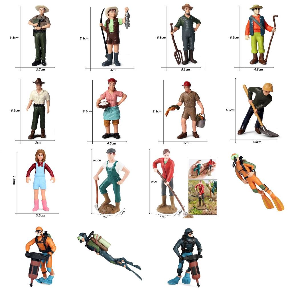 Model Doll Professional Toys Simulate Farm Pasture Decoration Plastic Material