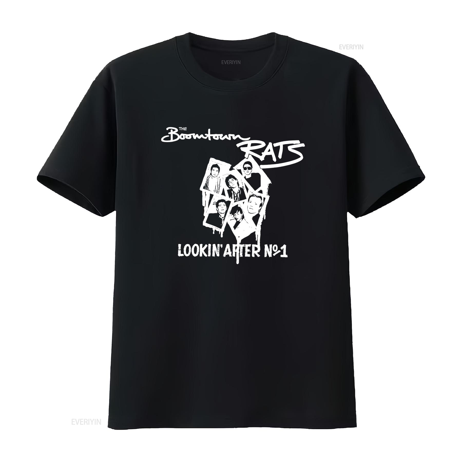 

The Boomtown Rats Lookin After No 1 Music Band T Shirt Stylish Rock Merch for Fans vintage Washed Slightly Comfortable 4XL