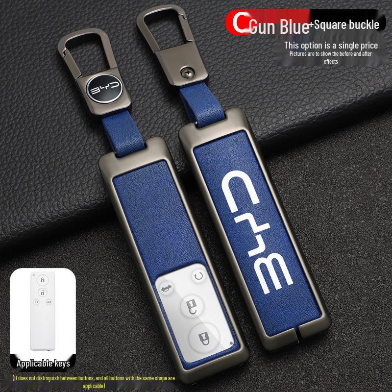 Compatible BYD G5 Car Key Case Cover (2016-2018 Models), High-End Suri Metal Shell.