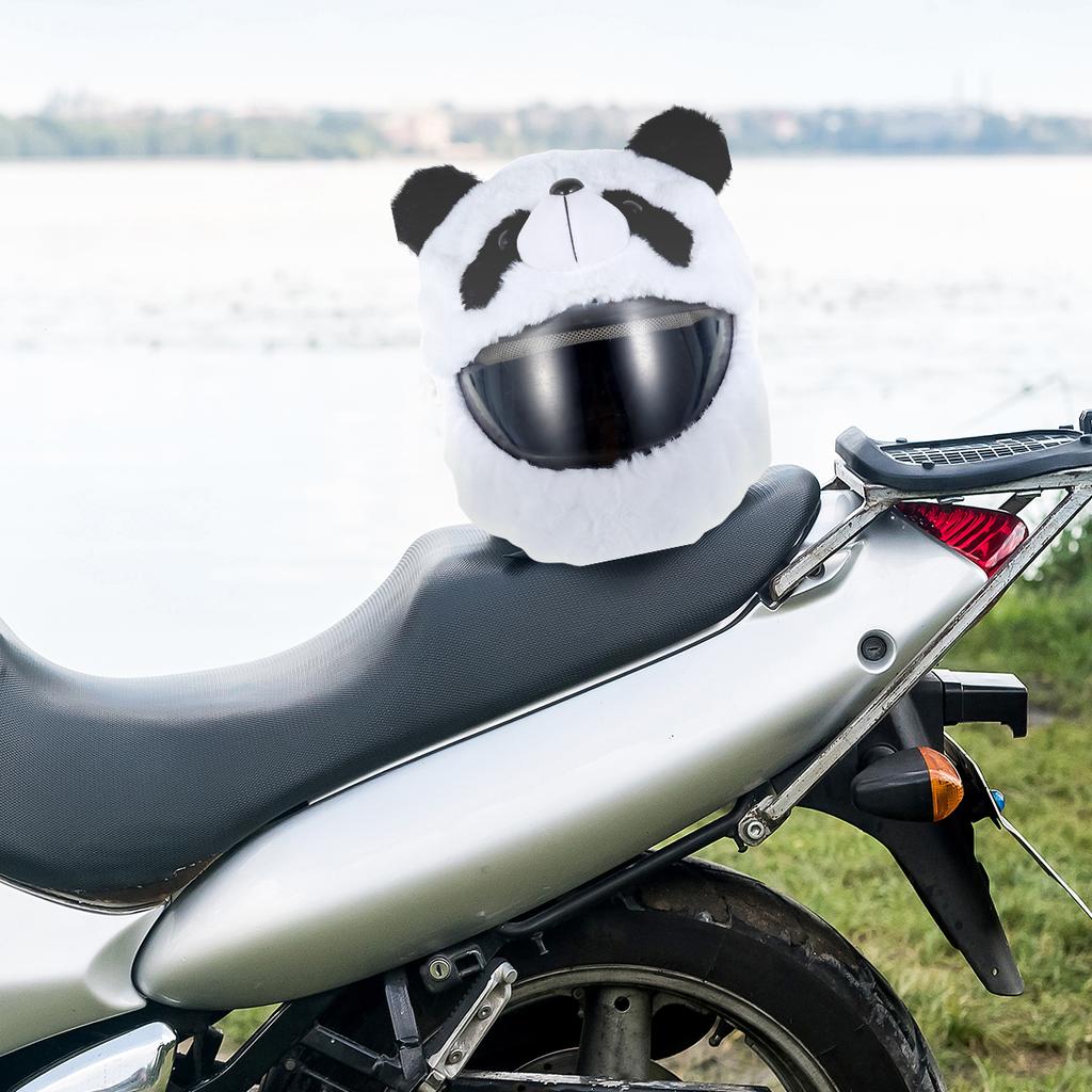 Helmet Plush Cover Cute Motorcycle Helmet Cover Motorcycle Helmet Protection Cover Funny Full Face Motorbike Dust Cover