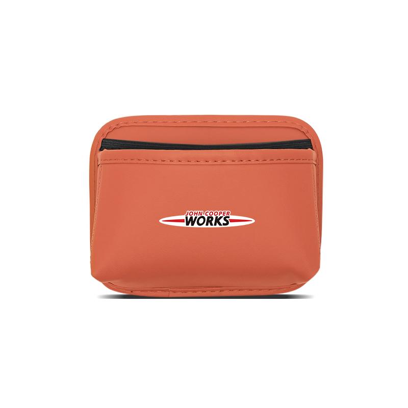 PU Leather Car Storage Organizer Bag Pocket For MINI Cooper JCW Countryman Clubman Cabrio Paceman Coupe Car tire valve cap