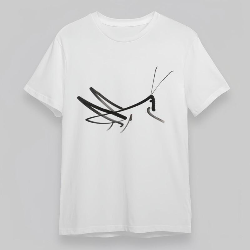 Men's Classic T-Shirt Abstract Insect Silhouette Art Graphic Plus Size Tee