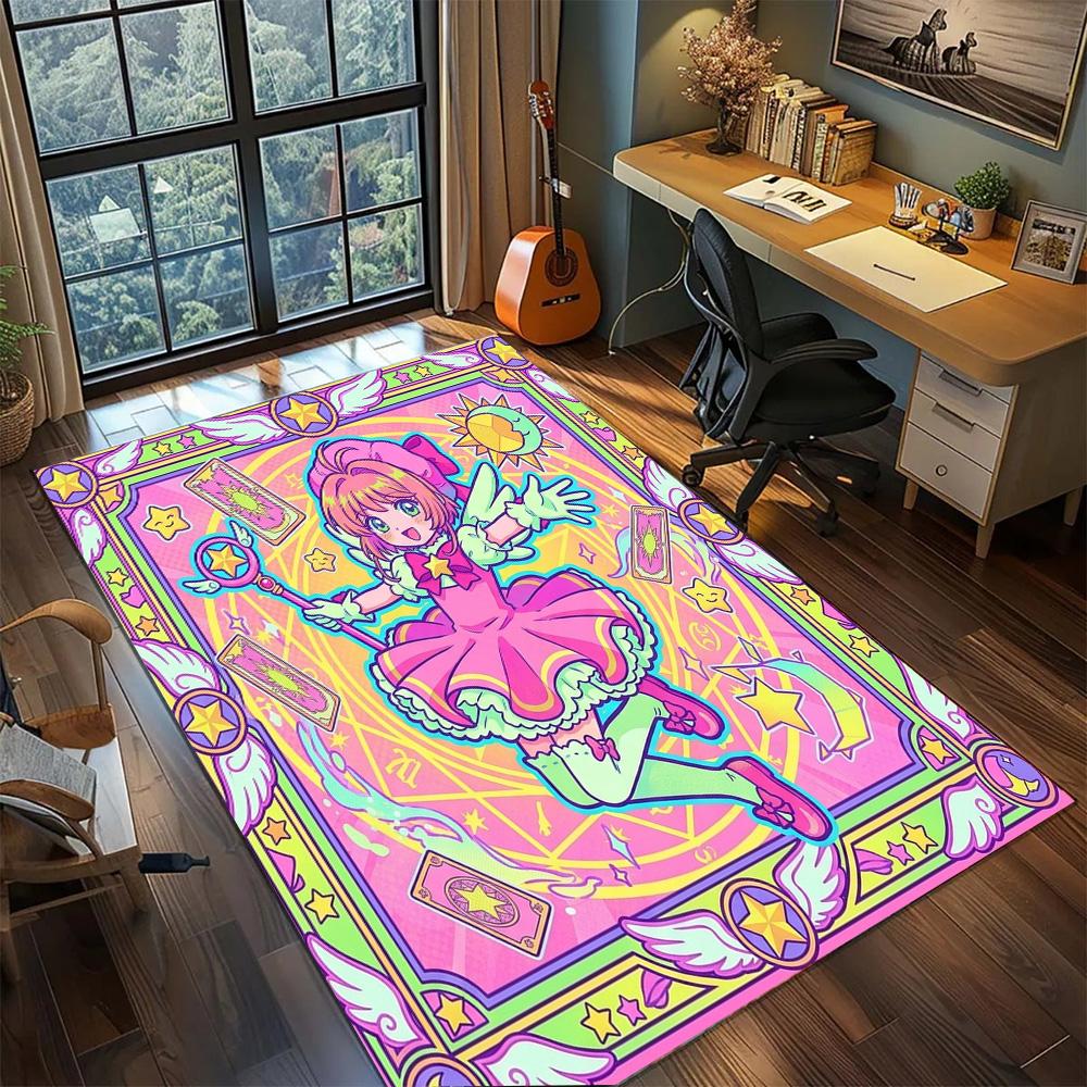 Cardcaptor Sakura Gamer Room Home Decorative Large Area Non Slip Washable Floor Mat Rug Carpet.-TING