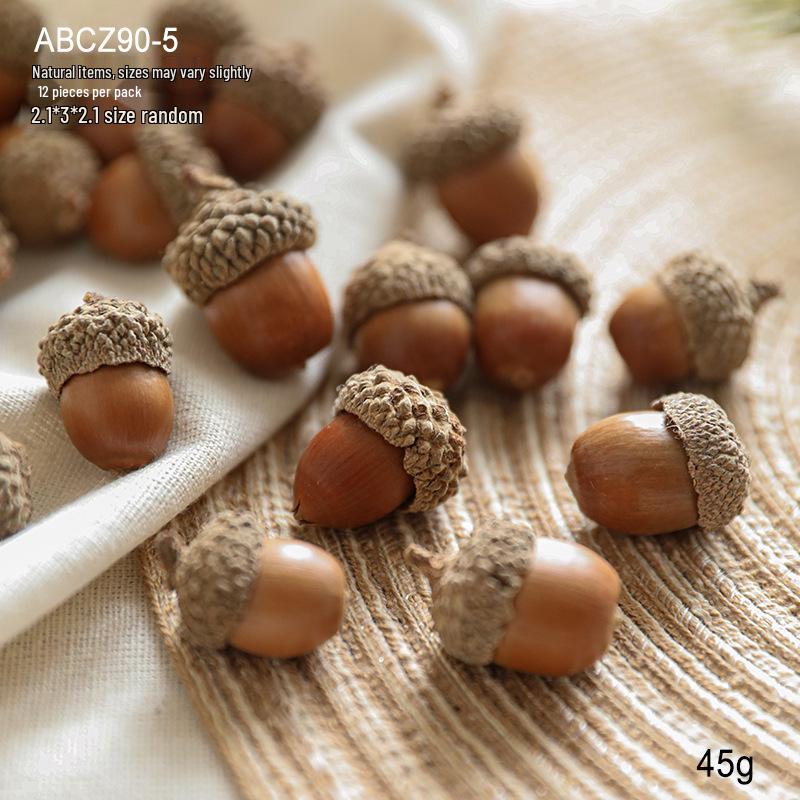 Natural Pine Cones, Logs, and Dried Fruits - Christmas Atmosphere Decoration Supplies