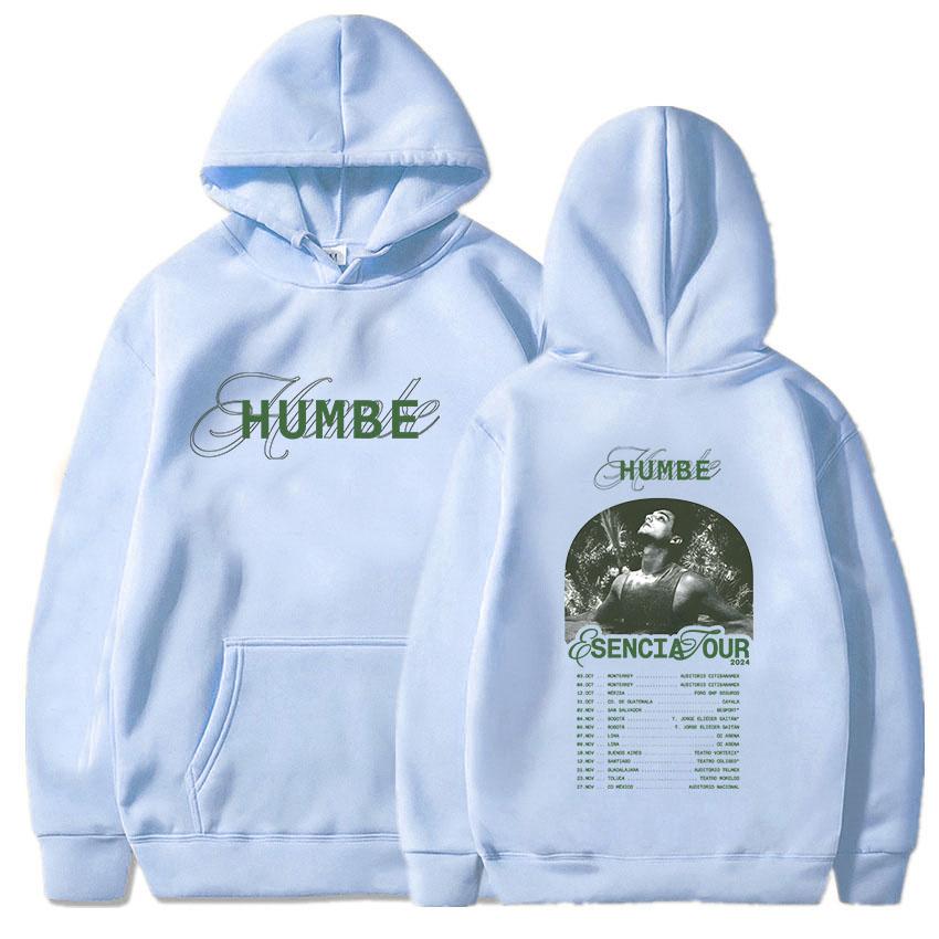 Esencia Tour Humbe Hoodies Long Sleeve Men Women Hooded Sweatshirts Sudaderas Hombre Winter Fleece Hip Hop Pullovers Unisex Tops