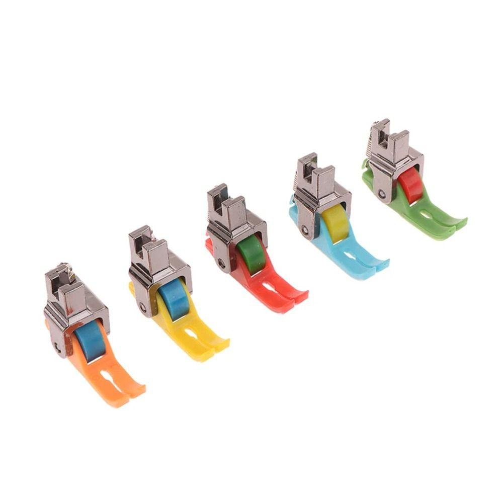 1Pcs Replaceable Narrow Roller Presser Foot Lockstitch Universal Presser Feet Plastic Wheel Sewing Machine Accessories