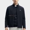 Fila Solid Color Zip Stand Collar Casual Sports Cotton Jacket Men Jackets Legendary-Blue F11M411901F-NV