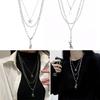 Three-Layer Metal Bear Star Clavicle Chain Women Birthday Party Jewelry Gift