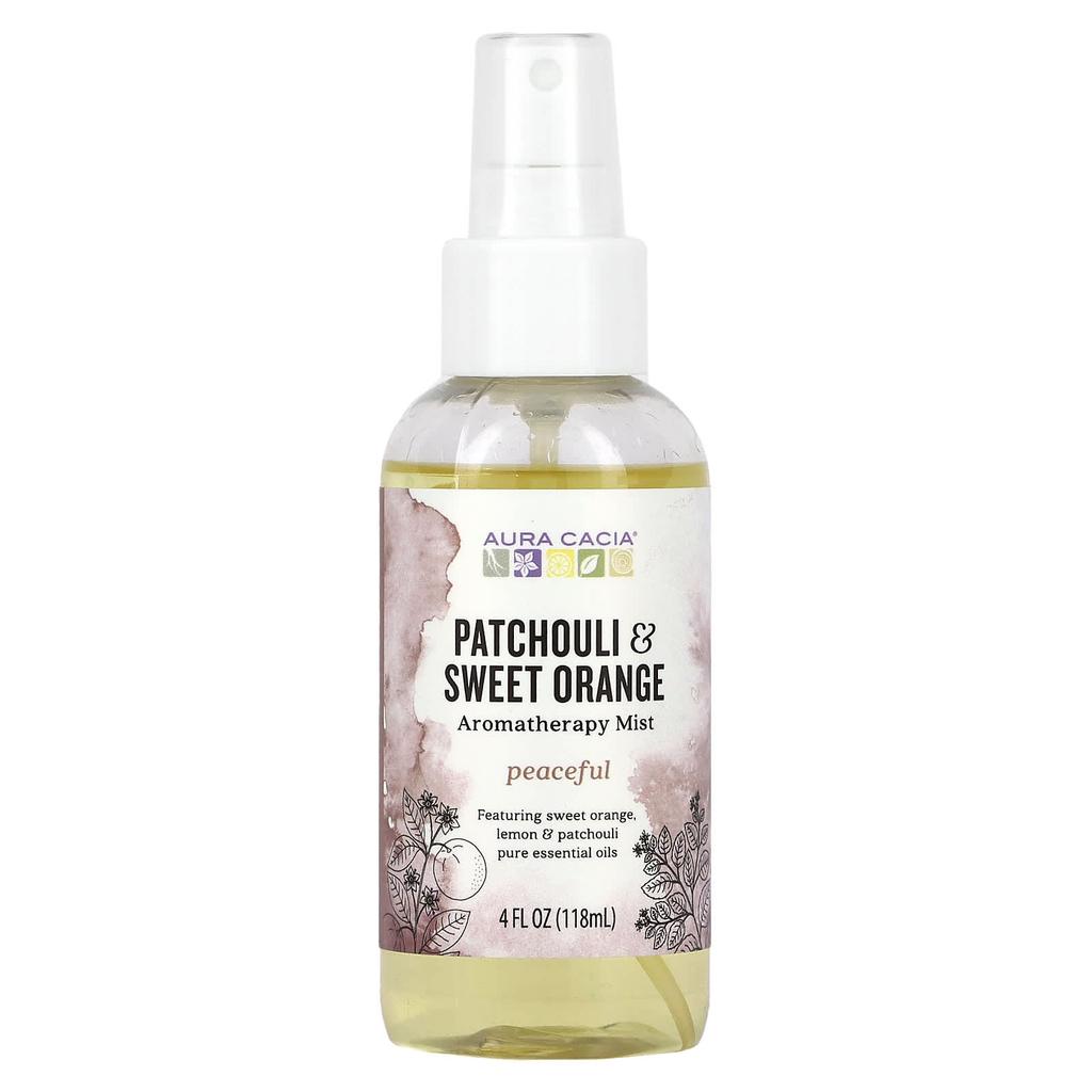 Aromaterapeutická pokojová a tělová mlha, Relaxační pačuli a mandarinka, 118 ml(4 fl oz)