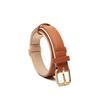 New Pet Genuine Leather Collar Lychee Pattern Head Layer Cowhide Dog Collar Anti-slide Adjustable Dog Collar