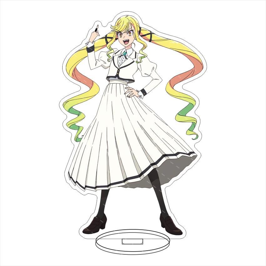Rock Is A Lady's Modesty Acrylic Stand Model Plate Decoration Originality Desk Figure Display Fans Gift Cartoon Prime Products