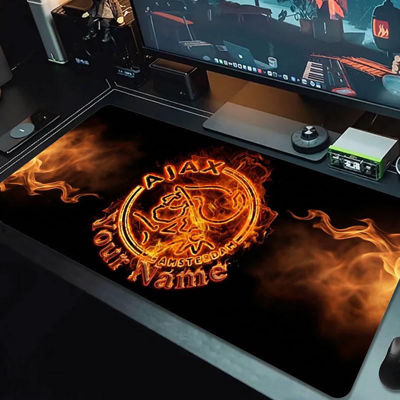 AFC Ajax Custom Name Large Size Mouse Pad Large Gaming Table Cushion Non-slip Laptop Tablet Big Mousepad XXL Mat Mini PC Playmat With Lock Edge