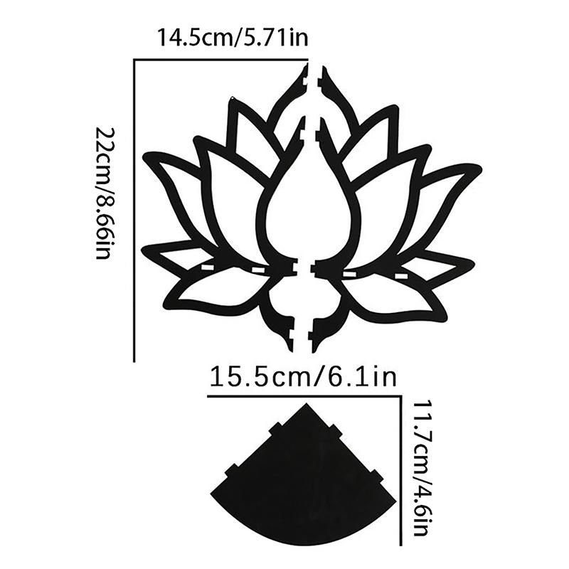 1Pc Lotus  Shelf Display Essential Oil Rack Candles Stone Floating Wall Shelf Modern Home Decoration Wall Decor Gift