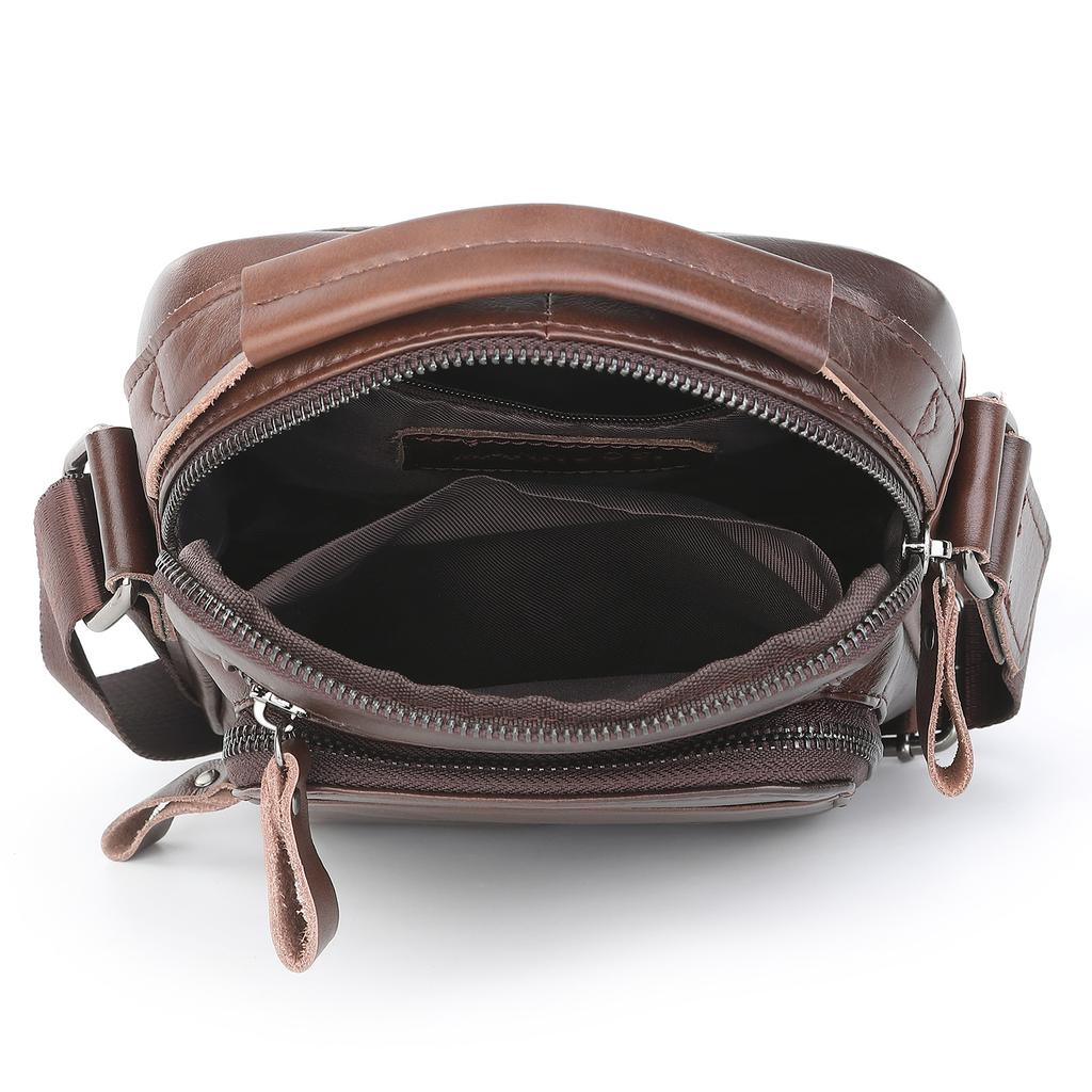 Genți de umăr din piele naturală pentru bărbați geantă messenger vintage tote genți crossbody geantă de mână
