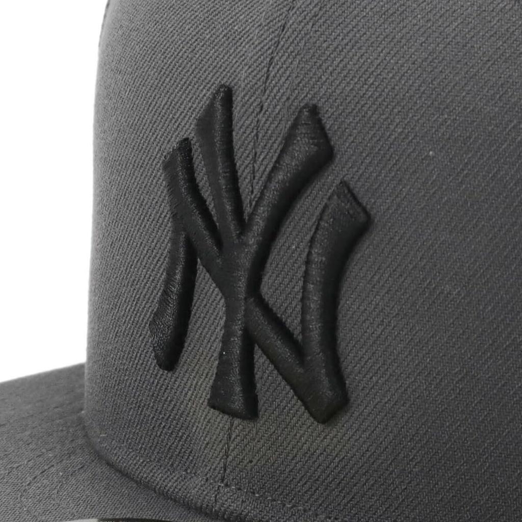 New Era 59FIFTY Cap MLB New York Yankees NY Dark Graphite Gray Side Patch Under Exclusive to and Gokyu Fifty 5950 Side Patch Straight Flat Visor