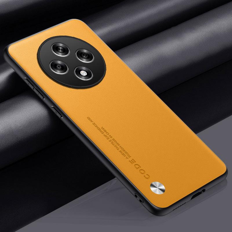Plain Leather Case For Reno 12F 12 Pro 11F 11 Pro 10 Pro 9 Pro + 8T 8 7 Lite 7Z Luxury Hybrid Hard Phone Cover Soft TPU Fundas
